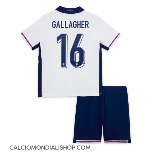 Maglie da calcio Inghilterra Conor Gallagher #16 Prima Maglia Bambino Europei 2024 Manica Corta (+ Pantaloni corti)